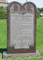 Disclosure: this photo is actually of a monument on the Texas State Capitol in Austin, Texas, placed by the same national civic group. The monument in Pleasant Grove is virtually identical. image